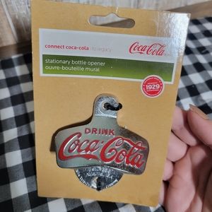 Coca Cola Stationary Bottle Opener - new with tags